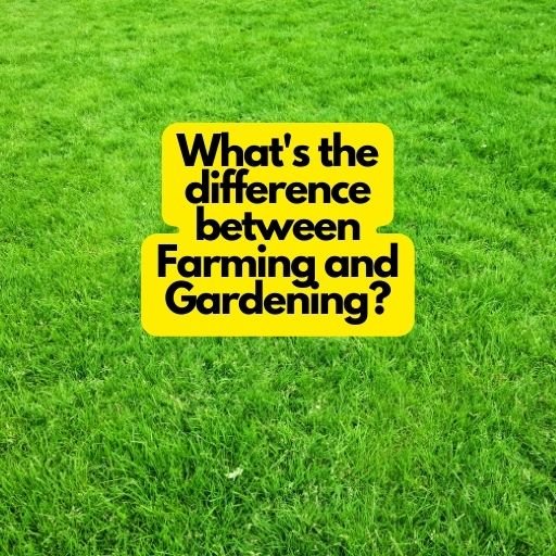 Farming vs Gardening