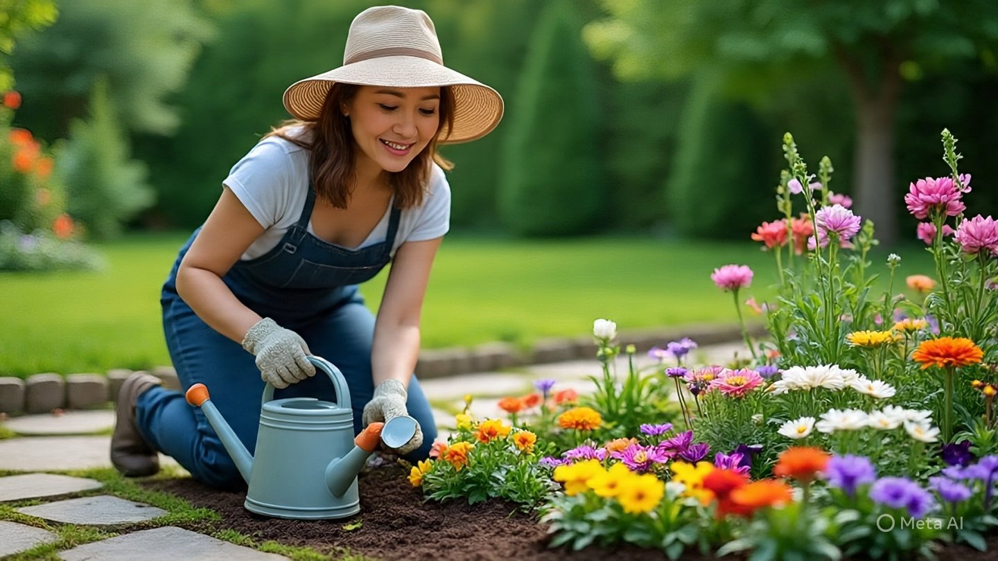 What Do People Do While Flower Gardening?