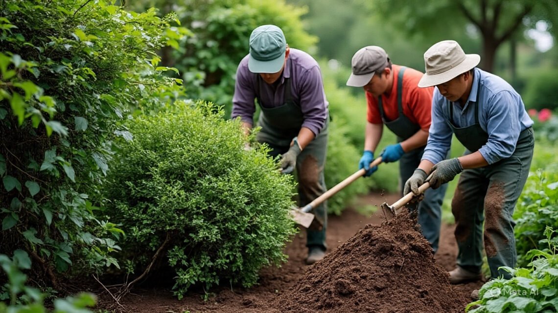how much to pay gardeners to rip bushes out
