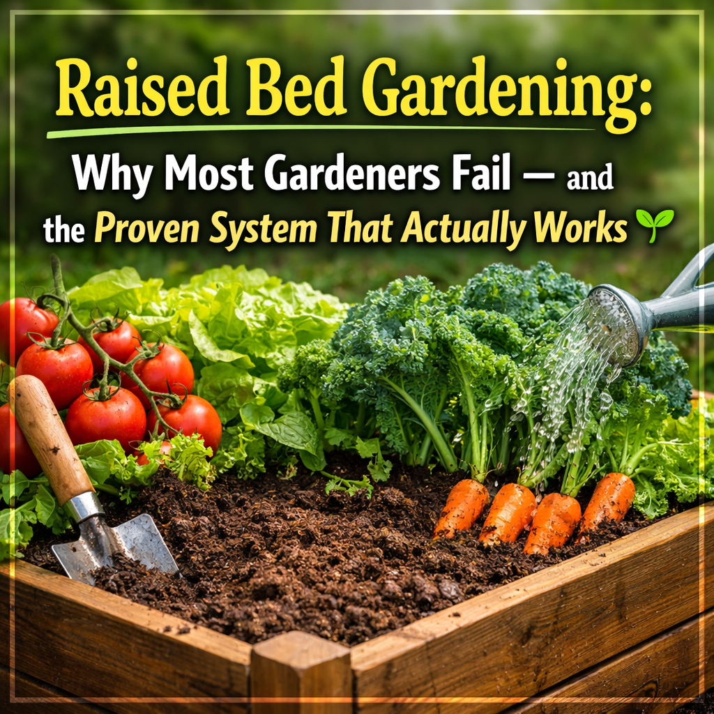 Raised Bed Gardening: Why Most Gardeners Fail — and the Proven System That Actually Works 🌱